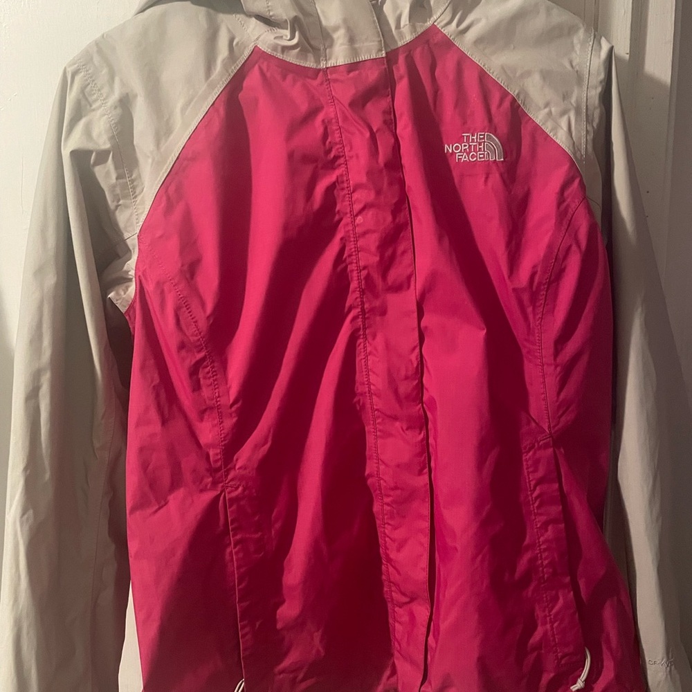 The North Face Pink and Gray Ski Jacket Water-Resistant
